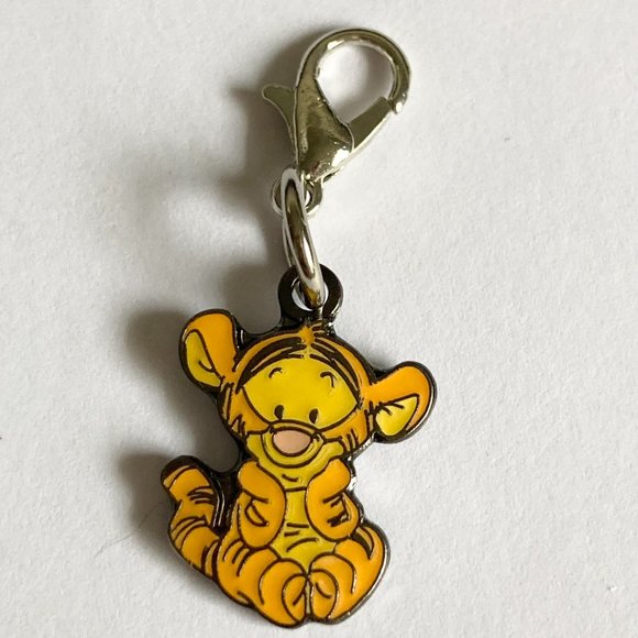 Vintage Disney Winnie The Pooh Tigger Eeyore 6 Clip On Charms Purse Zipper Pull - Picture 7 of 11